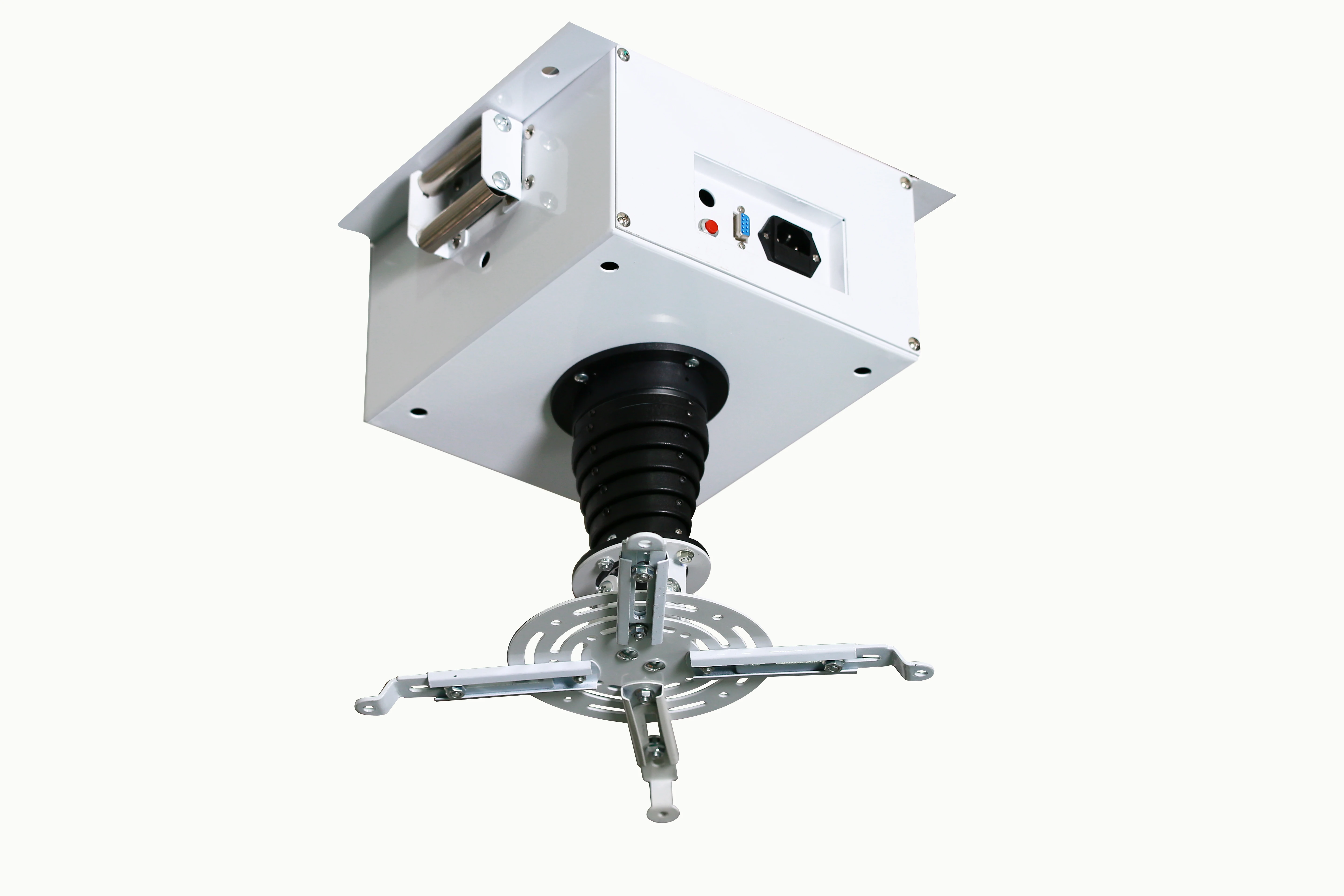 Telescoping Ceiling Camera Lift Ceiling CCTV Camera Mount with Single Column Vertical Travel Motorized Camera Mount