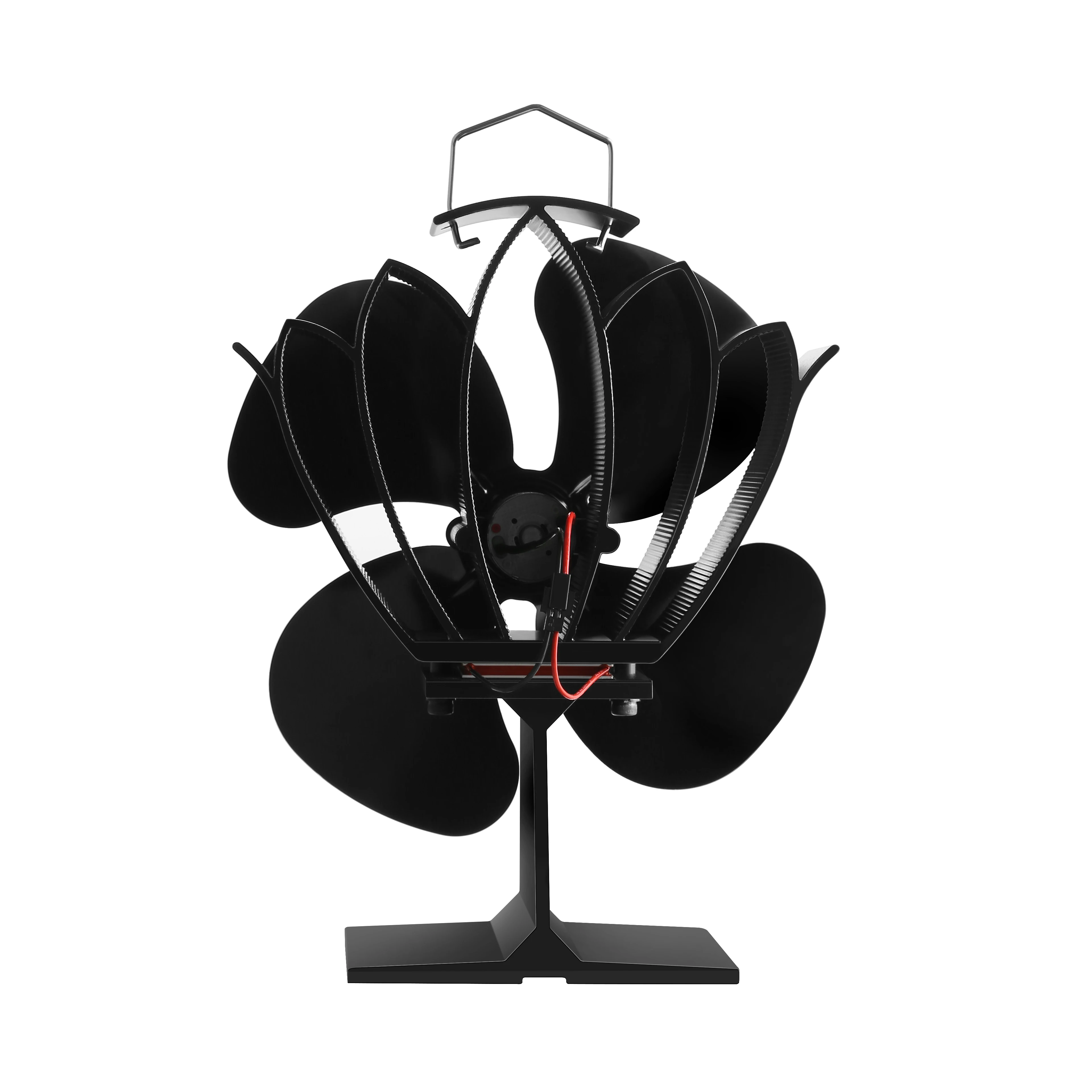 
Sunnily OEM patent high airflow quiet working Heat Powered Eco friendly wood stove fan Log Burner 4 Blades 