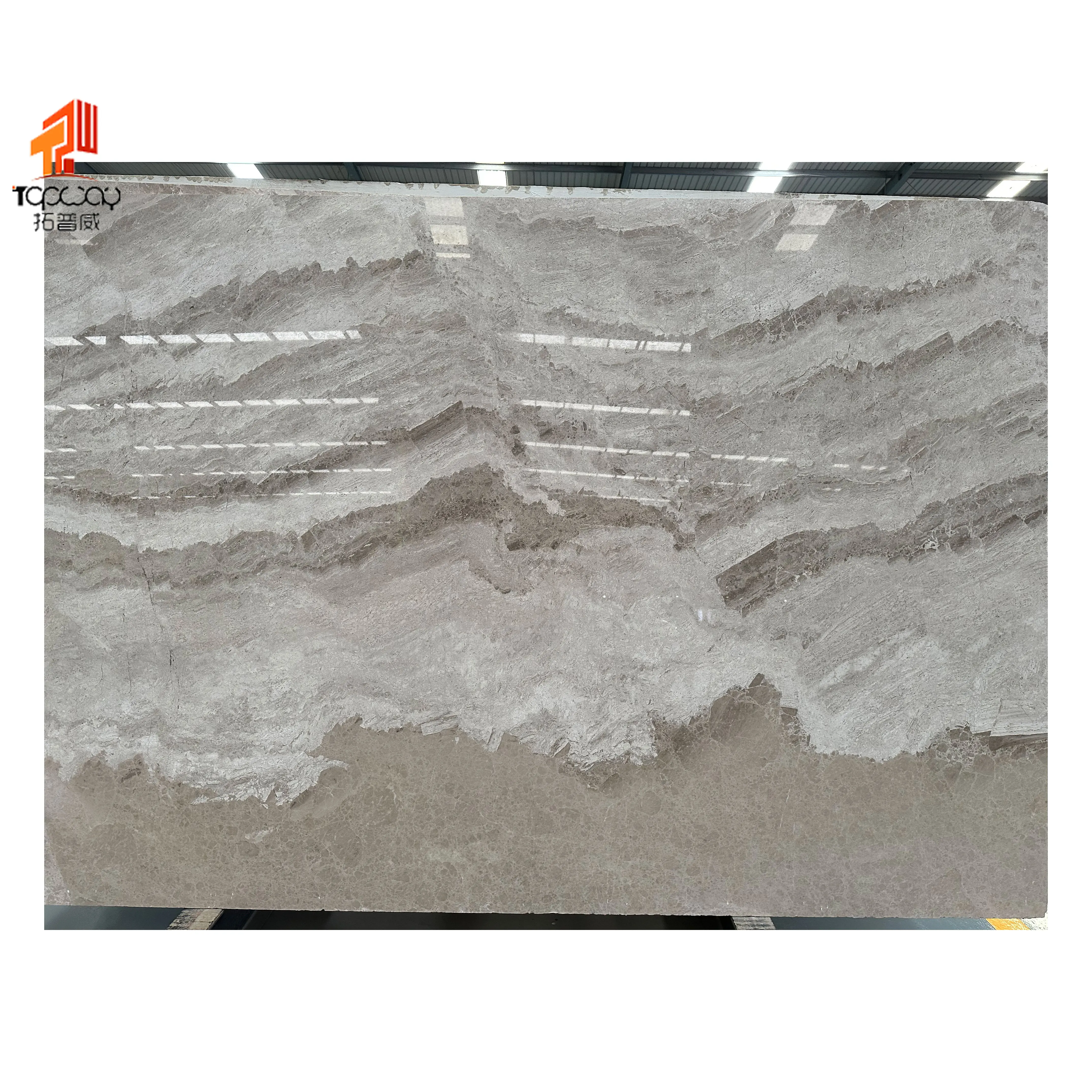 Stone Blocks Grey Marble Natural from Chinese TOPWAY Stone Suppliers Sale Wall Polished Surface