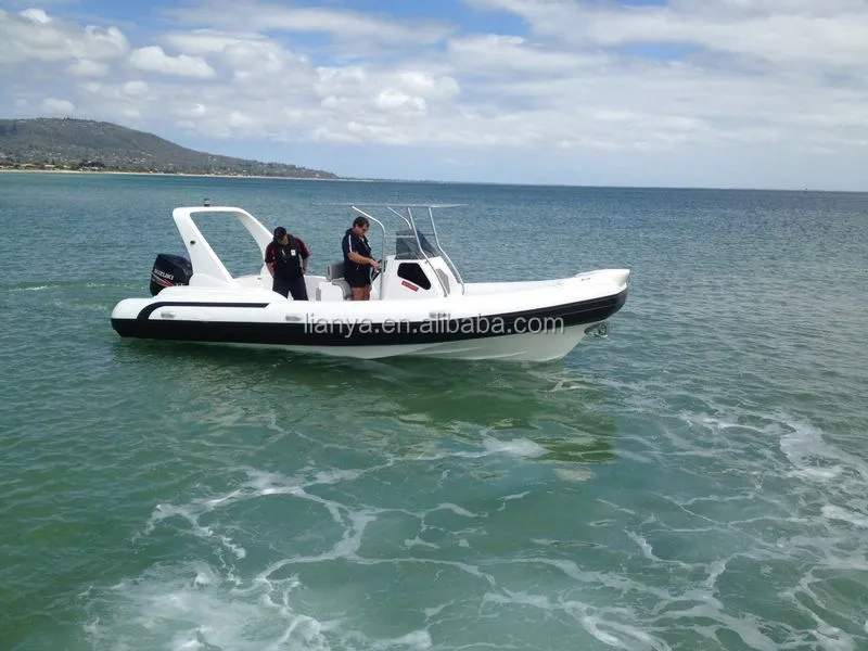 Liya hot sale 11-27ft luxury hypalon rib boat private custom yacht boat