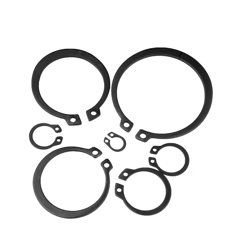 wholesale  50Mn  black GB894 Spring Ring Washer for Shaft  Washer External Circlip Retaining