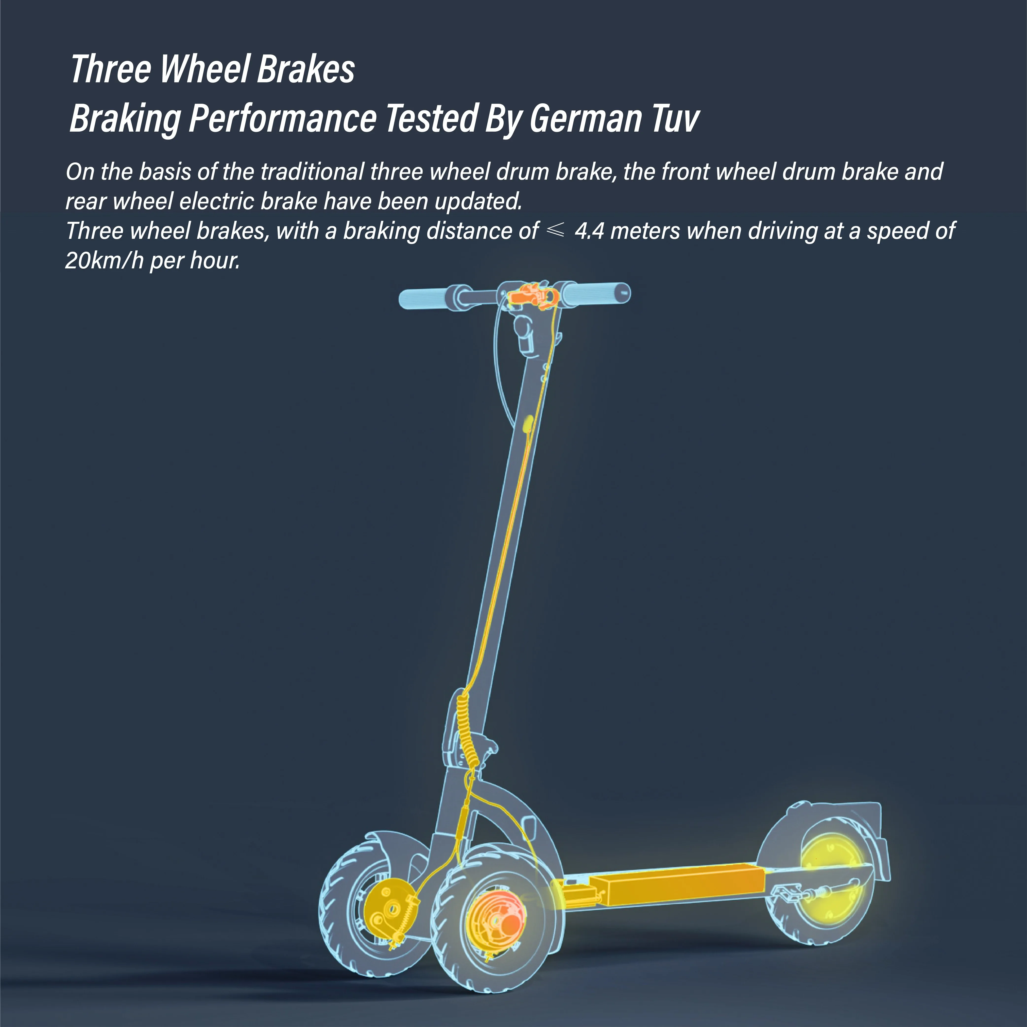 Популярный EU YIMI 8 3 с двумя передними колесами e-scooter 20/25 км/ч аэрокосмический алюминий длительного использования двойной безопасной пряжкой и удобной переноской