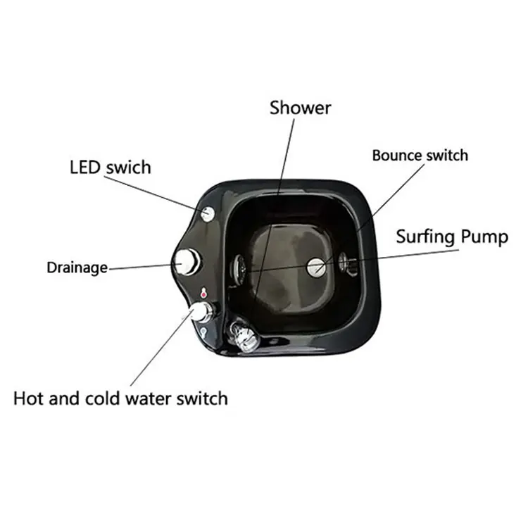 Luxury Footbath with massage patches to relieve pain on muscle
