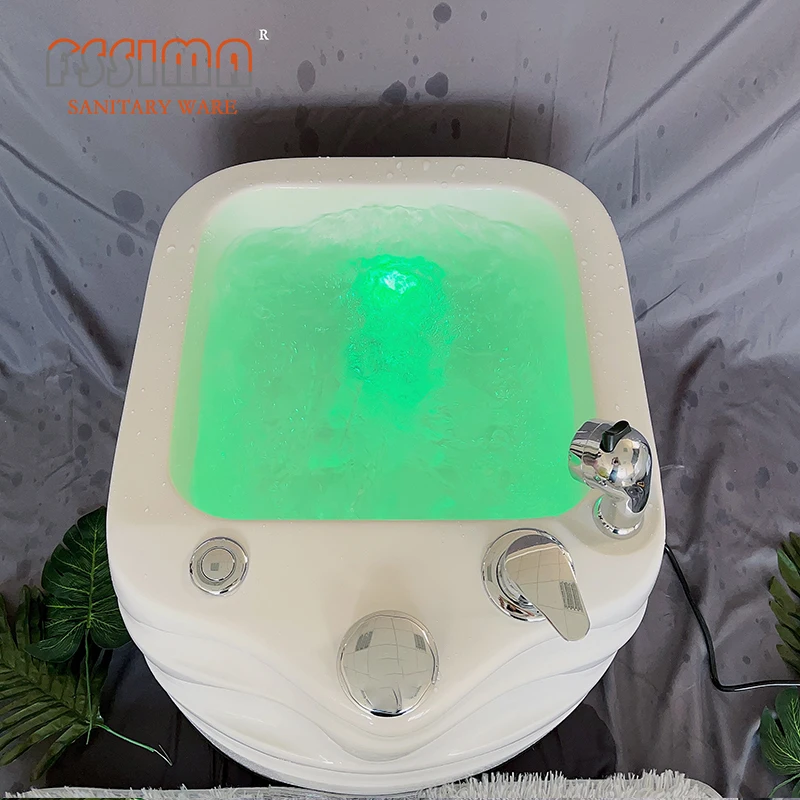 Whole Sale Spa Sharon Foot Tub White Aacrylic Hot Tub Moveable Foot Spa Bathtub