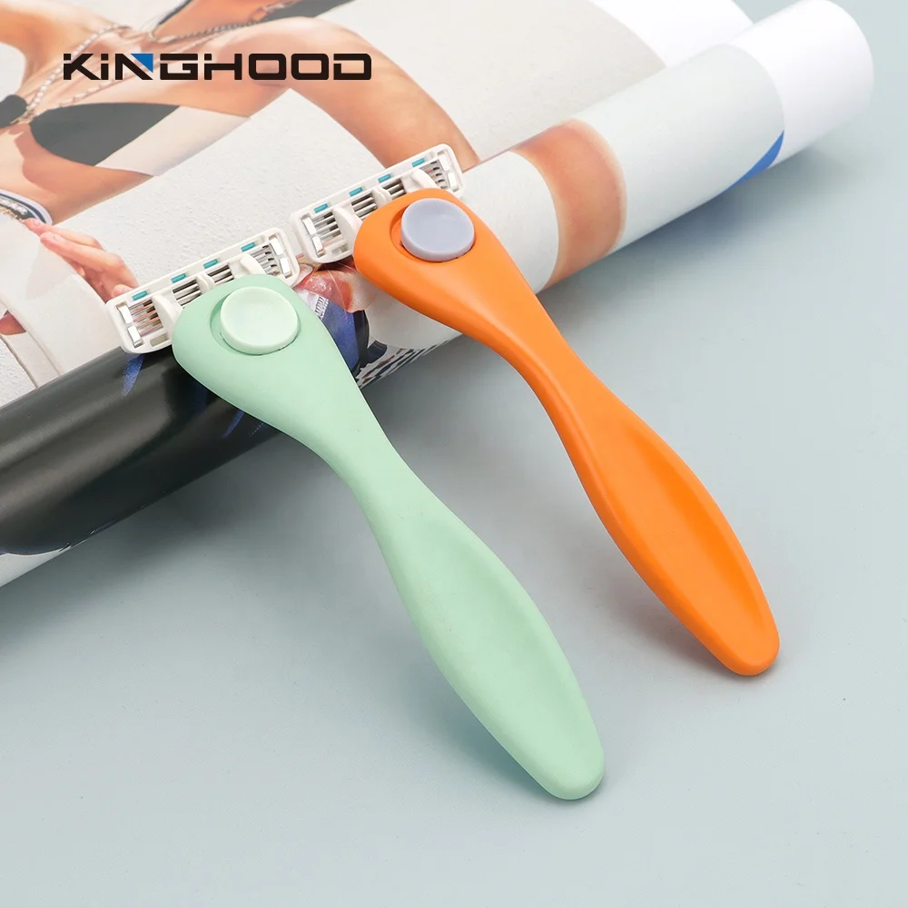 6 Blade Shaver Replacement Shave Knives Disposable Men Razors System Metal Shaver