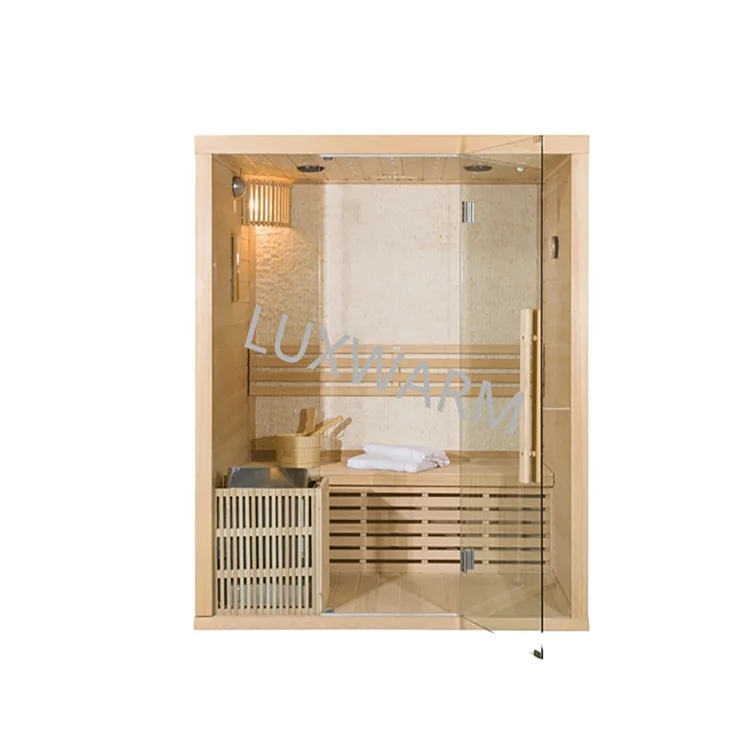 3 persons hemlock material wood steam sauna room wholesale