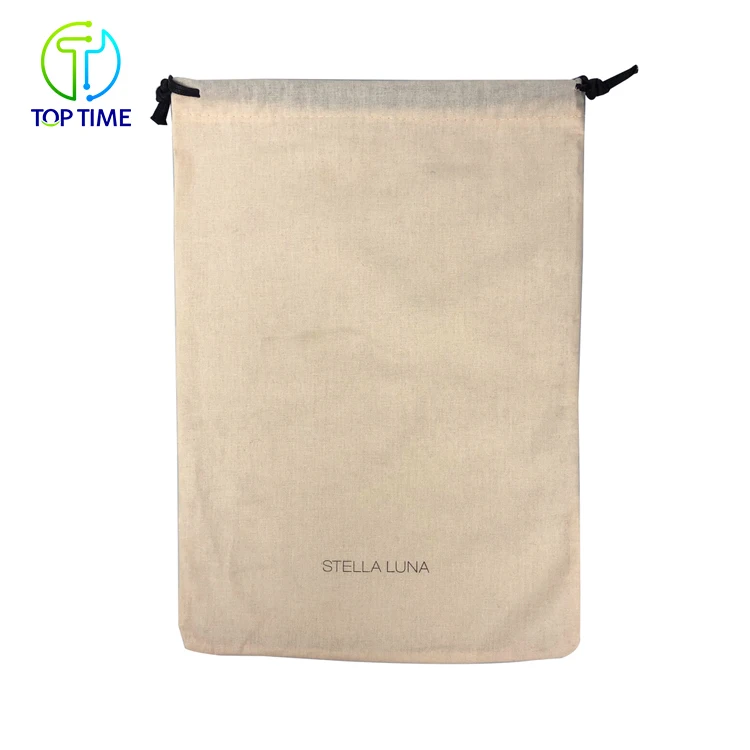OEM Eco Friendly Cotton Drawstring Bag With Custom Logo