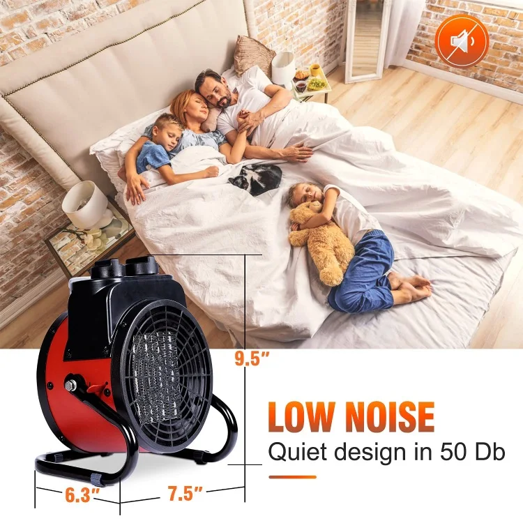 Myriver Custom 5Kw Industrial Portable Ptc Electric Ceramic Air Fan Heater Room Heaters 12 Volts Indoor Outdoor With Thermostat
