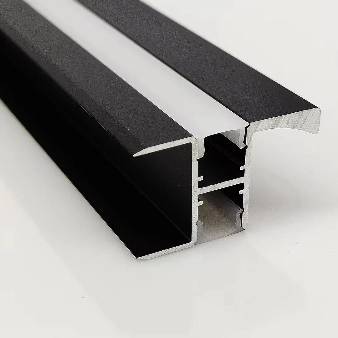 Recessed cabinet door handles with LED lighting cabinets with LED aluminum handles