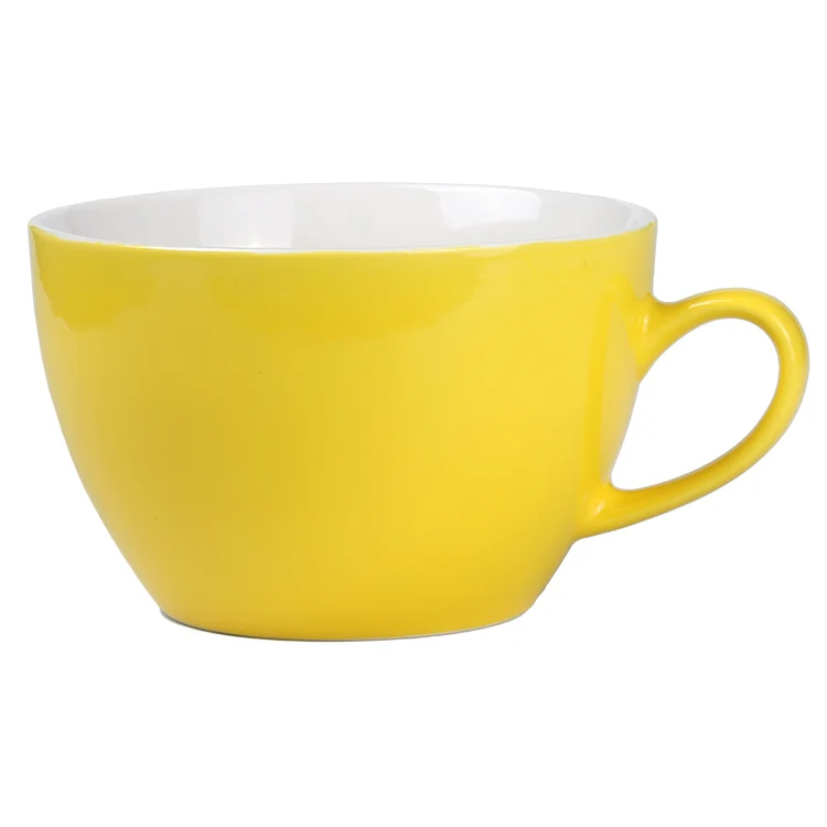 Manufacturer 12oz custom coffee mugs colorful glaze mug soup ceramic mug