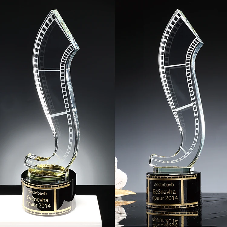TV & film Character crystal trophy for movie Memorial awards