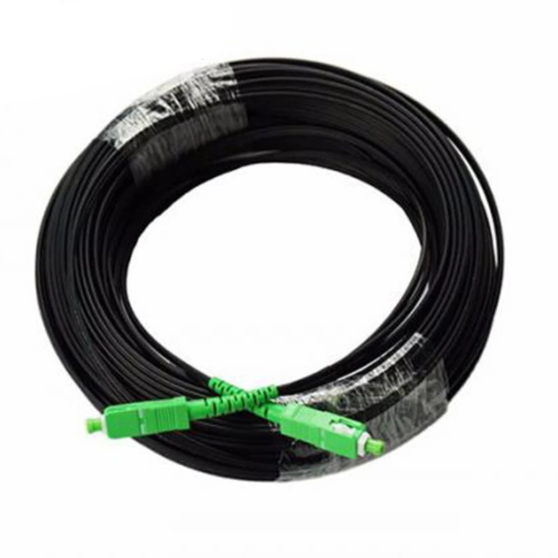Ftth 1 2 core 2mm*5mm FRP Steel wire Indoor Outdoor Fiber Optic Cable Patch Cord SC APC UPC G657A LSZH Ftth Drop Cable