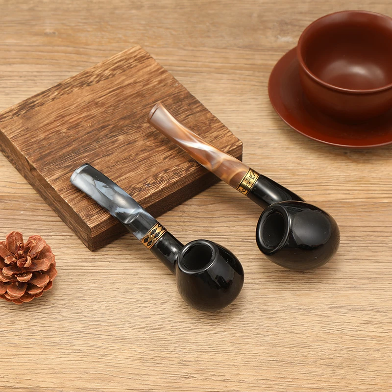 Smoking Pipe Wooden Man Factory Direct Hot Sale Custom Herb Fancy Small New Arrival Smoke Oem Odm Resin Wooden Smoking Pipe