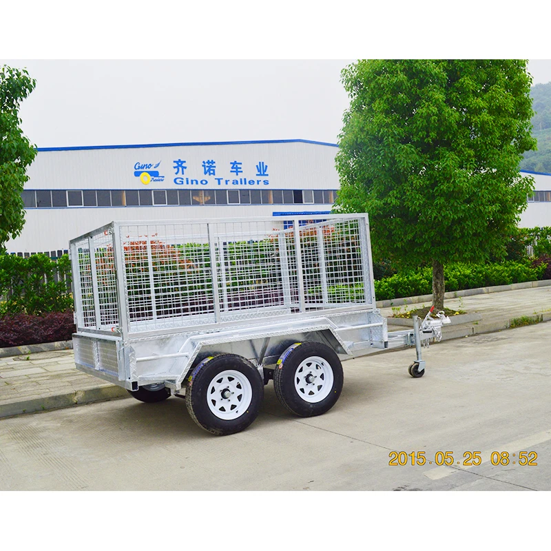 GINO Bicycle Full Welded Tandem Trailer Hot Dipped Galvanized Finished
