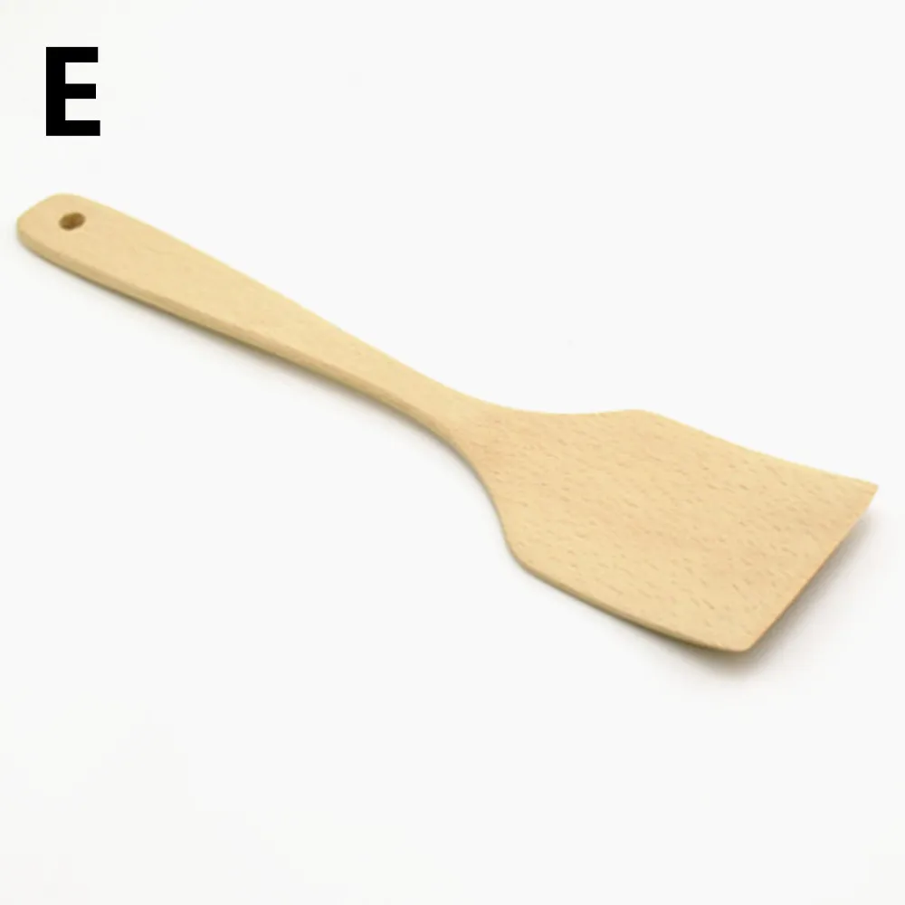 Hot-sale Natural Wooden Spoons Kitchen Utensils No Paint Wooden Soup Ladle/Rice spoon/Spatula for Cooking
