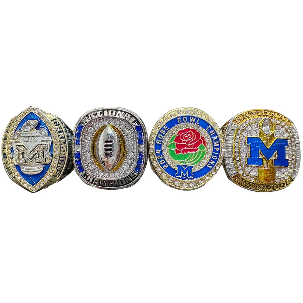 m University 2024 Championship Ring Michigan Football 4-Piece Set, Big Ten Championship Ring
