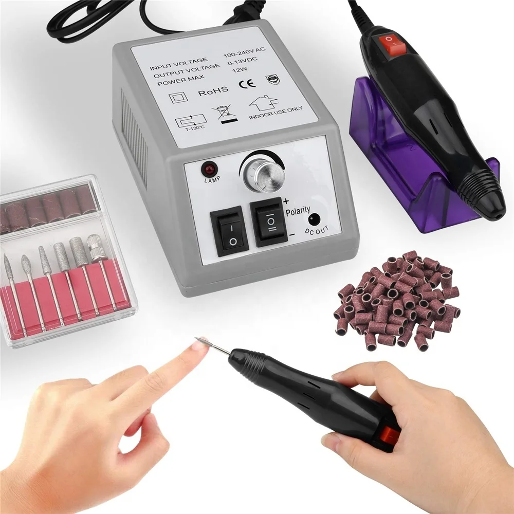 2022 Professional Nail Sander Nails Drill Files pedi-vac murah Manicure 20000 rpm Micromotor Strong Nail Drill Machine