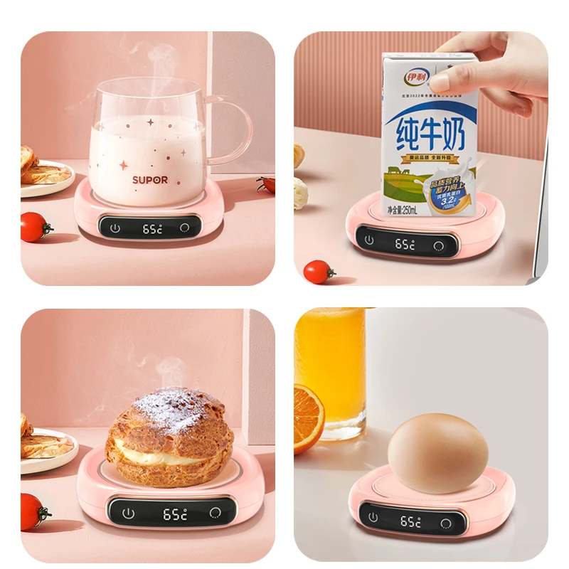 New Arrival Home Office Desk Use Electric Beverage Cup Pad Warmer Heating Plate Tea Water Milk 3 Temperatures Coffee Mug Warmer