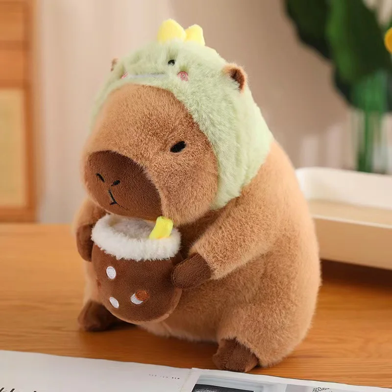 1688 Purchasing Agent Low price Cute Capybara Plush Toy with Flower Toast Stuffed Animal Plush Toys guangzhou agent