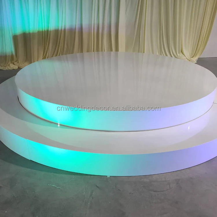 Wholesale White Stage Back Decoration Rectangle Stage Platform Acrylic Stage Dance Floor For Event Wedding