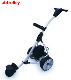 
Follow me trolley electric auto electric push golf buggy on golf ground 3 wheel golf trolley 
