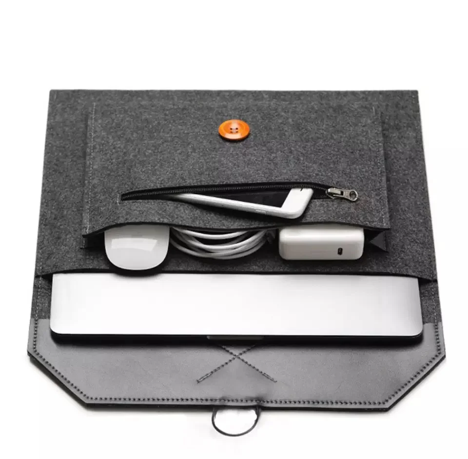 Wholesale Price Felt Factory Custom Office Travel Document File Notebook Holder Laptop