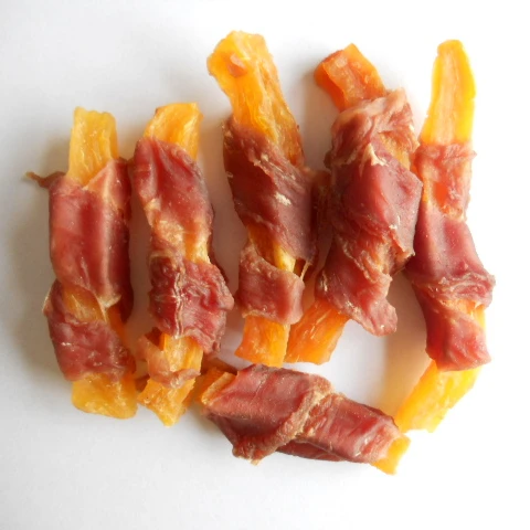 duck wrap sweet potato pet food good quality pet Treats natural dog snacks  chicken with sweet potato pet snacks