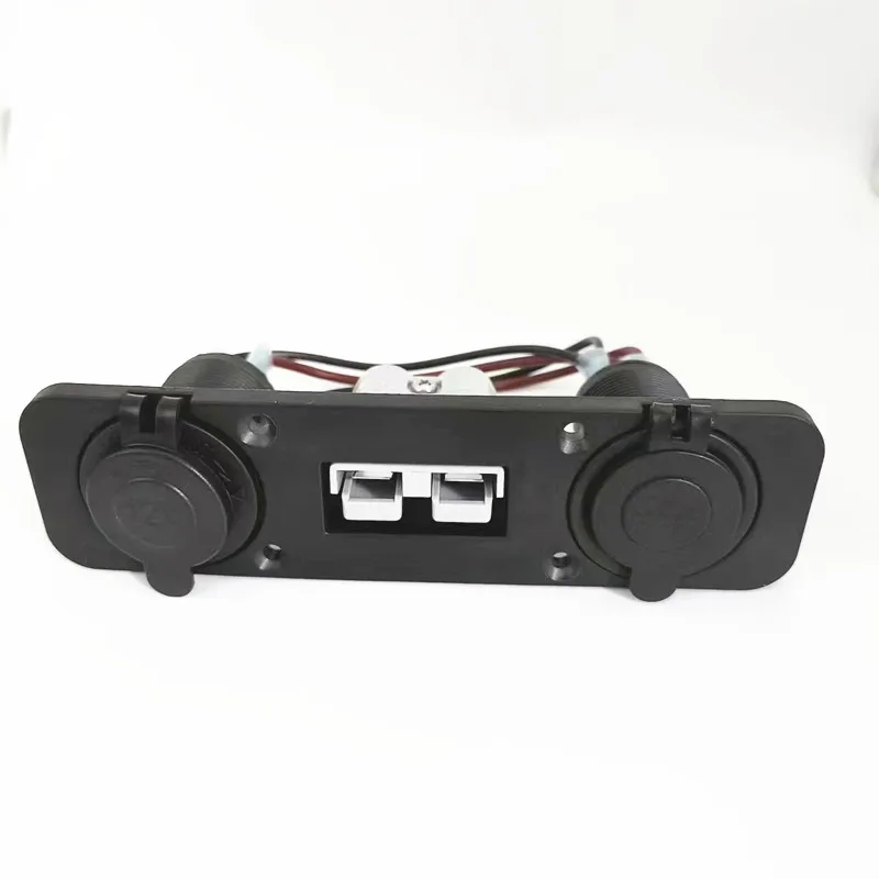 New 12V Anderson connector Dual USB Charger Power Socket Outlet Plug Charging Panel Mount for Car 12 Months CN;GUA Green/red Bl
