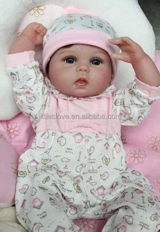 Hot Selling Beautiful Wig Reborn Baby Doll For Kids Reborn Doll 22Inch Cloth Body Silicone Simulation Baby Reborn