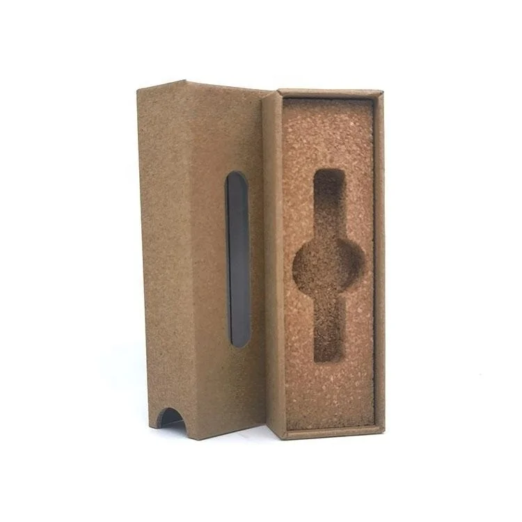 Wholesale Kraft Paper products package box with cork insert custom different dimension