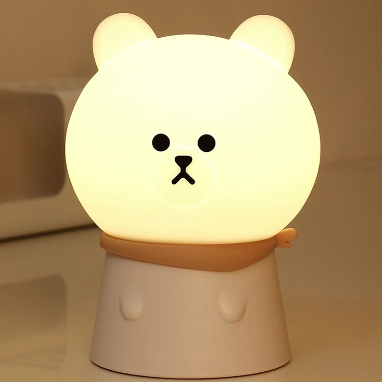 Animal shape LED rechargeable desk lamp sharp colorful bedroom Nightlight