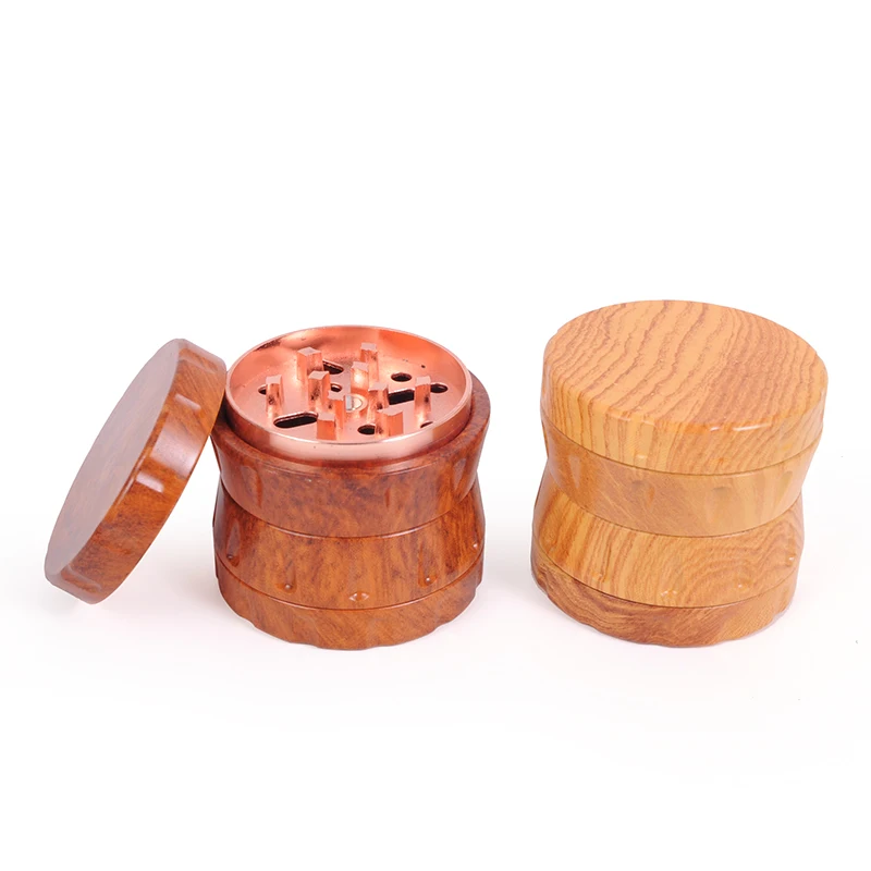 2023 Wholesale Portable Grinder 4 Parts 63 mm With Nail Teeth Spice Wood Herb Grinder