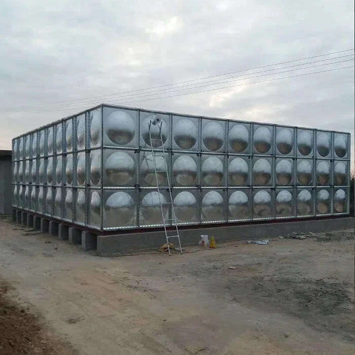 Discount! 600 cubic meter Hot dip galvanized steel panels assembled fire fighting water storage tank fire cistern