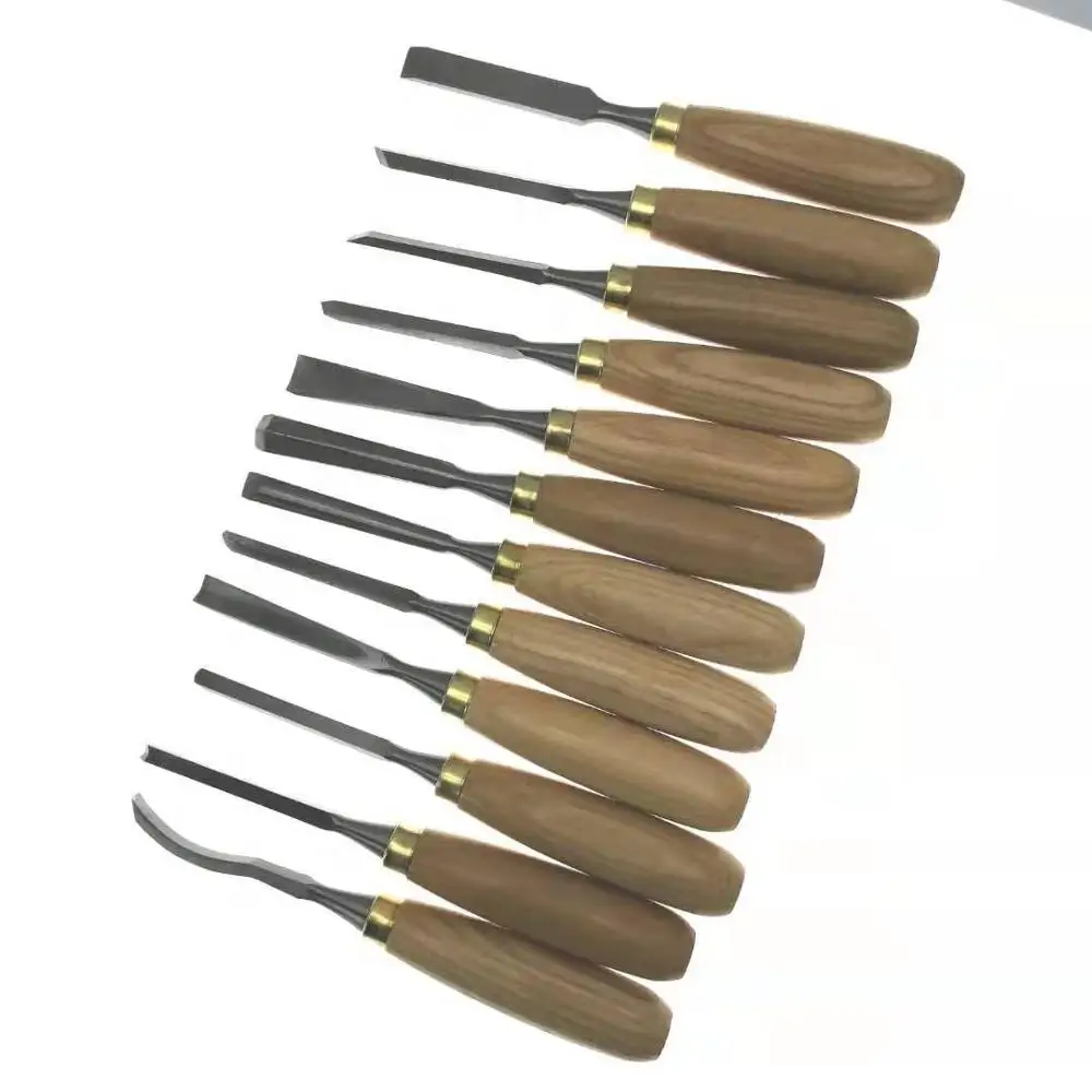 12pcs Leather Bag Packaging DIY Carving Chisel Set