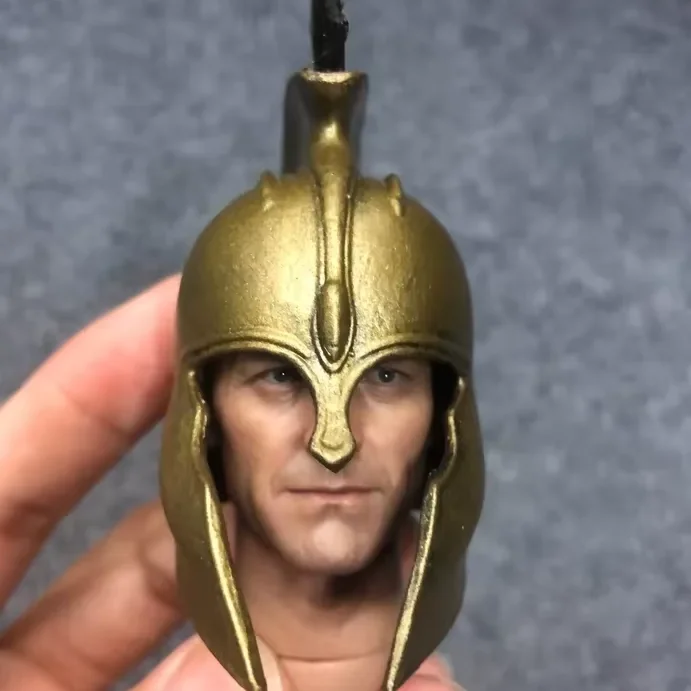 Customized Troy Greek Achilles Helmet for Action Figure Mini Size Toy Helmet Collectible Value Resin Craftwork Helmet