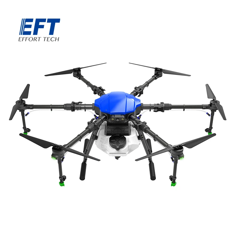 EFT E610P 10kg 6-axis folding agricultural spray agricultural drone 10L water tank Hobbywing X6 motor and 5L 8L water pump kit