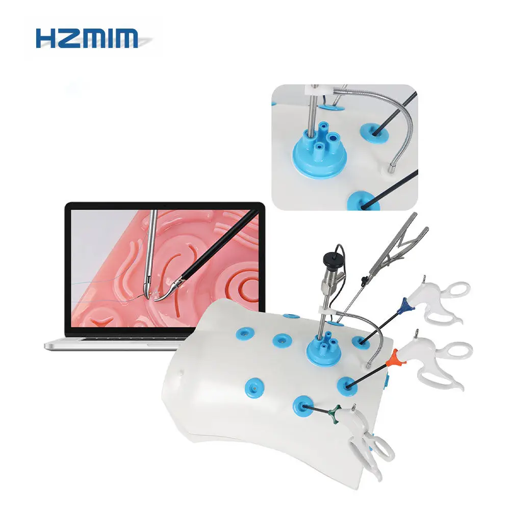 Advanced Laparoscopic Trainer Box with HD 1080P Endoscope Camera with 4 Training Instrument And Modules Laparoscopic Simulator