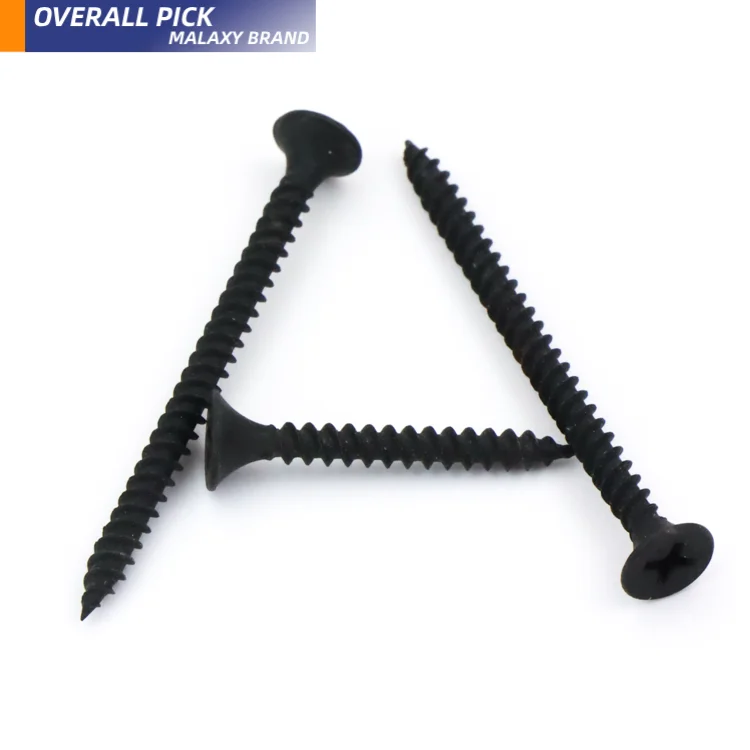 Malaxy Factory Wholesale Parafusos Black Phosphate Bugle Head Gypsum Board Screw Dry Wall Drywall Screws Tornillos Para Mad