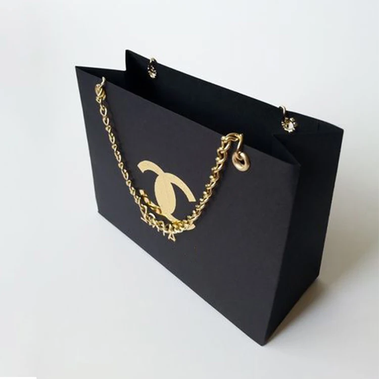 
Custom Private Logo Printed Black Pink Small Personalized Luxury Shopping Tote Gift Paper Bag With Ribbon Handles For Jewelry 