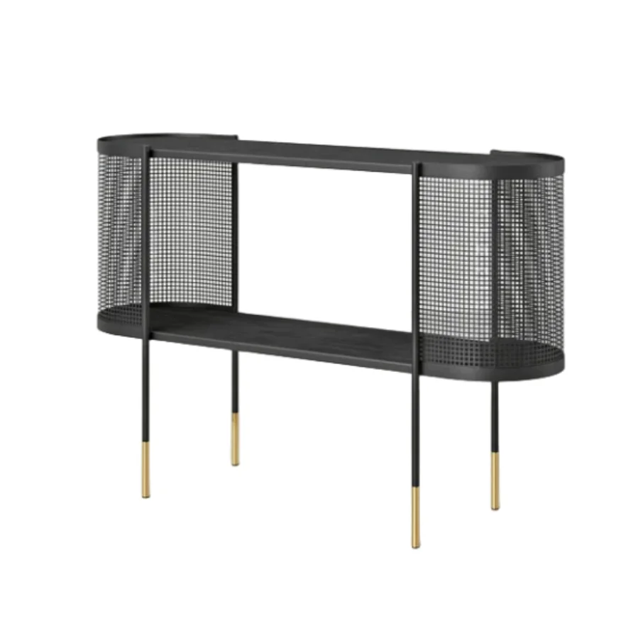 Industrial Style Home Furniture Living Room Luxury 2 Tier Hall Entryway Entrance Iron Console Table