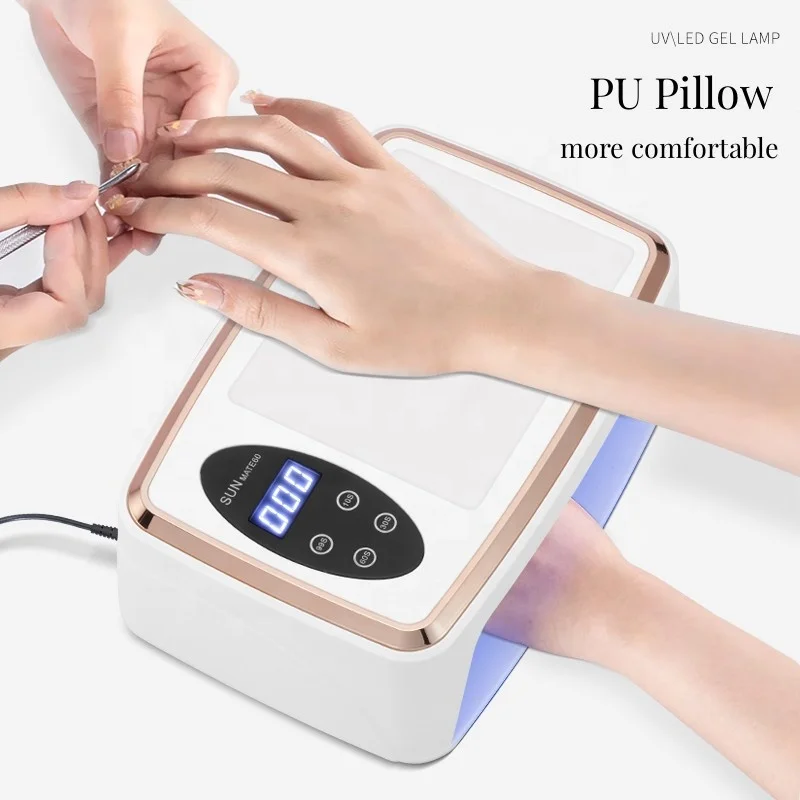 Professional High-Power Two Hands Pillow Press on Nails LED Nail Lamp Light Curing Machine Lamp Nail Dryer
