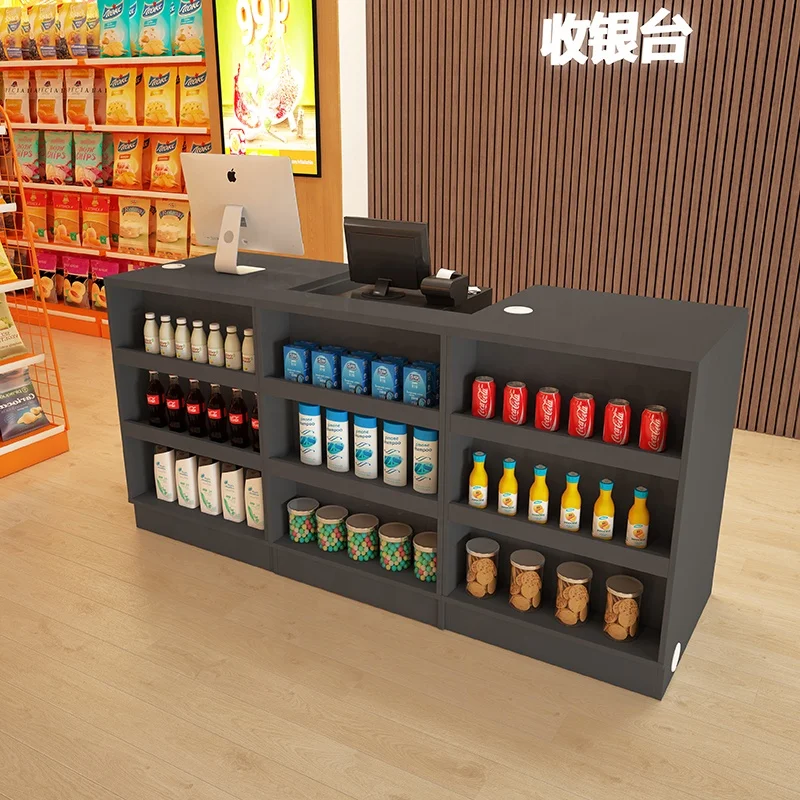 Hot Selling Simple Clothing Wooden Shop Cash Counter Design Furniture Store Counter