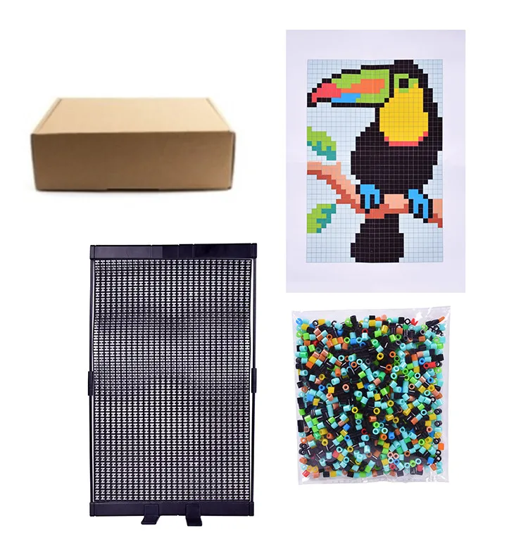 2024 High Quality Fusion Bead Handmade Mesh New Arrival Oem Odm Educational Toy Hama Perler Fuse Beads Kits