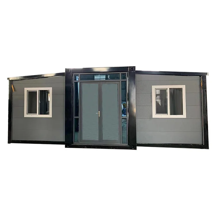 DFBD Used Small Foldable Luxury Free Fab Aluminum Extensible Push Out Glass Container House Cheap 20ft Folding Home
