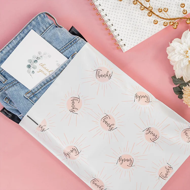 Custom sustainable compostable biodegradable postal E-commerce clothing packaging mail mailer courier packing shipping bags