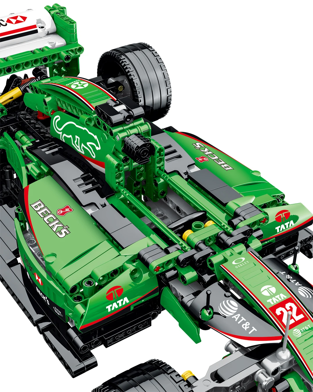 MORK 023008 лидер продаж 1:14 зеленая F1-R5 модель автомобиля конструктор подарок для мальчиков 1099 шт. строительные игрушки