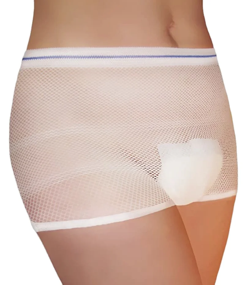 Бесшовные одноразовые трикотажные сетчатые трусы для беременных и послеродовых