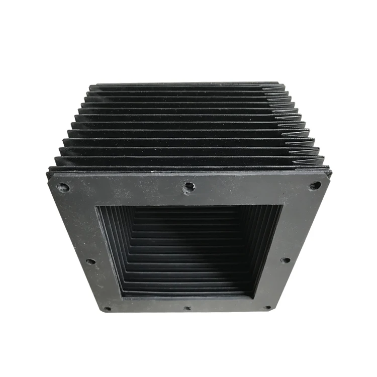 Multifunction CNC Machine Protective Cover Square Type Accordion Bellows Flexible Rectangular Silicone Fabric Bellows