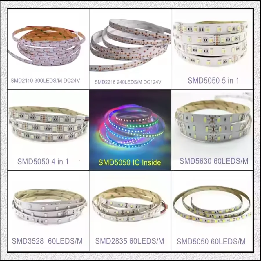 Сверхяркий светодиодный источник света Светодиодная лента rgb 5050 24 В 72 светодиода 60 светодиодов/м с сенсорным переключателем