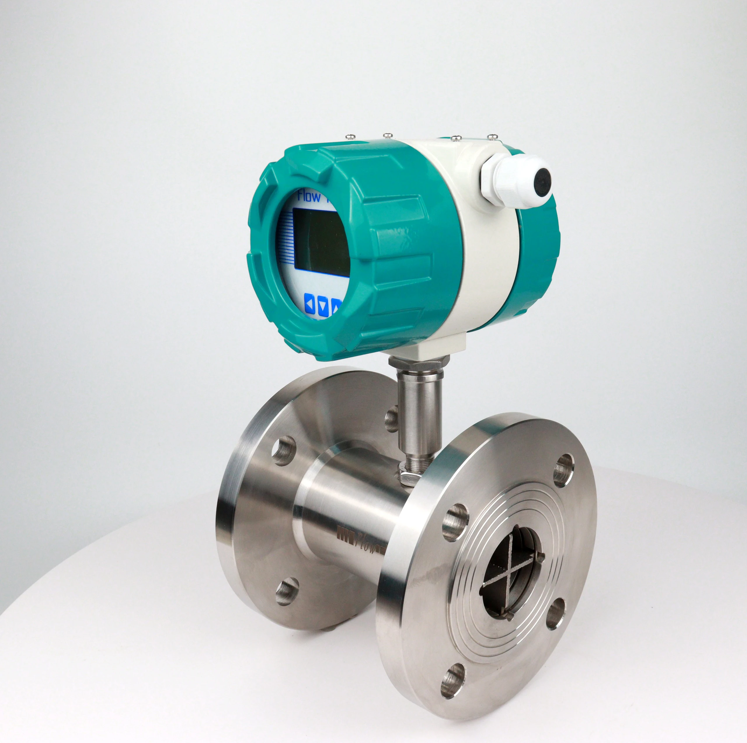 Импульсный двухфазный стальной турбинный расходомер, 24 В постоянного тока, 12-24 В, 2 дюйма, 1% в переменного тока